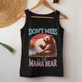 Retro Don't Mess With Mama Bear Lustiger Muttertag Tank Top Frauen Lustige Geschenke