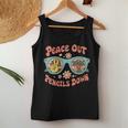 Retro End Of School Year Teacher Summer Last Day Women Tank Top Personalized Gifts