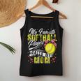 Retro My Favorite Softball Player Calls Me Mom Mother's Day Women Tank Top Unique Gifts
