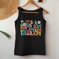 Retro Groovy It's A Good Day For Speech Therapy Smile Face Women Tank Top Unique Gifts