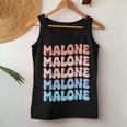 Retro Malone First Name Boy Personalized Groovy 80'S Girl Women Tank Top Funny Gifts
