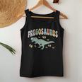 Retro Mamasaurus Pregosaurus Divertido Anuncio De Embarazo Camiseta sin mangas para mujer Regalos divertidos