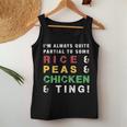 Rice And Peas And Chicken Jamaican Slang And Cuisine Women Tank Top Unique Gifts