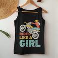 Ride Like A Girl Dirt Bike Rider Motocross Enduro Vintage Women Tank Top Unique Gifts