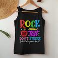Rock The Test Don't Stress Just Do Your Best Teacher Women Tank Top Funny Gifts