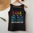 Rock The Test Teacher Test Day Testing Day Teacher Women Tank Top Funny Gifts
