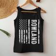 Rowland Last Name Surname Team Rowland Family Reunion Women Tank Top Funny Gifts