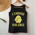 Sarcastic I Choose Violence Duck Saying Duck Women Tank Top Unique Gifts