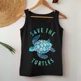 Save The Turtles Sea Turtle Tie Dye Ocean Wildlife Earth Day Women Tank Top Unique Gifts