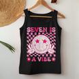 Seven Is A Vibe Groovy 7Th Birthday 7Yr Old 7 Year Old Girls Women Tank Top Unique Gifts