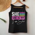 She Motivates Inspires Empowers International Day Women Tank Top Unique Gifts