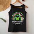 Shenanigans Squad Green Four Leaf Clover Rainbow St Women Tank Top Personalized Gifts
