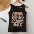 Sister Of Groovy One Matching Family 1St Birthday Party Women Tank Top Funny Gifts