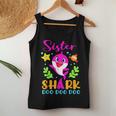Sister Of The Shark Birthday Family Matching Birthday Women Tank Top Funny Gifts