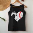 Soccer Baseball Heart Soccer Baseball Mom Women Tank Top Unique Gifts