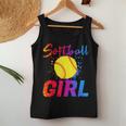 Softball Girl Bat & Ball Player Baller Baseball Lovers Women Tank Top Unique Gifts