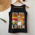 Soldering Digga Soldering Beer Drink Beer Sloth Tank Top Frauen Lustige Geschenke