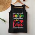 Someone With Autism Taught Me Love Needs No Words Dad Mom Women Tank Top Unique Gifts