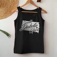 South Dakota Girl Vintage Distressed State Outline Women's Women Tank Top Unique Gifts