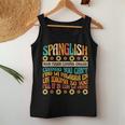 Spanglish English Spanglish Noun Teacher Mexican Women Tank Top Unique Gifts