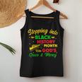 Step Black History Month With God African Christian Faith Women Tank Top Funny Gifts