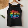 Sunflower Kindness Equality Inclusion Diversity Love Women Tank Top Unique Gifts