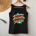 Super Daddy Comic Book Superhero Father's Day Women Tank Top Unique Gifts