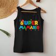 Super Gamer Mamario Day Mama Mother Video Gaming Lover Women Tank Top Funny Gifts