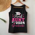 Super Proud Aunt Of 2024 Graduate Awesome Family College Women Tank Top Funny Gifts