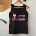 I Survived Kindergarten Owl Grade School Graduation Women Tank Top Unique Gifts