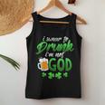 Swear To Drunk I'm Not God Irish Drunk St Pats Day Women Tank Top Unique Gifts