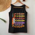 Taylor First Name I Love Taylor Girl Groovy 70'S Vintage Women Tank Top Unique Gifts