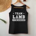 Team Lamb Lifetime Membership Family Last Name Women Tank Top Funny Gifts