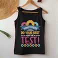 Test Day Donut Stress Testing For Teachers Women Tank Top Unique Gifts