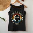 Total Solar Eclipse Ohio Sunset Retro 040824 Kid Women Tank Top Funny Gifts
