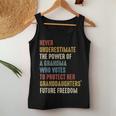 Never Underestimate The Power Of A Grandma Who Votes Women Tank Top Funny Gifts