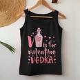 V Is For Vodka Drinking Valentines Day Women Tank Top Funny Gifts