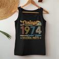 Vintage 1974 Originalteile Retro 50 Geburtstag Papa Mama Tank Top Frauen Lustige Geschenke