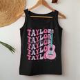 Vintage First Name Taylor Groovy First Name Personalized Women Tank Top Unique Gifts