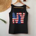 Vintage New York City Usa Flag Graphic New York City Women Tank Top Unique Gifts
