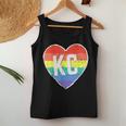 Vintage Rainbow Heart Kc Women Tank Top Unique Gifts