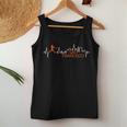 Vintage San Francisco Skyline Baseball Heartbeat Women Women Tank Top Unique Gifts