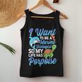 I Want To Be A Marine Biologist Pun Sea Turtle Lover Women Tank Top Unique Gifts