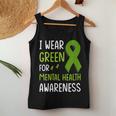 I Wear Green For Mental Health Awareness Month Mental Health Women Tank Top Personalized Gifts