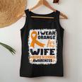 I Wear Orange For My Wife Ms Multiple Sclerosis Awareness Women Tank Top Unique Gifts