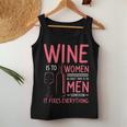 Wine Is To As Duct Tape Is To Somehow It Fixes Women Tank Top Unique Gifts