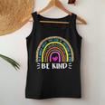 In A World Where You Can Be Anything Be Kind Leopard Rainbow Women Tank Top Personalized Gifts