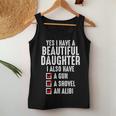 Yes I Have A Beautiful Daughters Sarcastic Dad Women Tank Top Unique Gifts