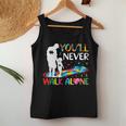 You'll Never Walks Alone Father And Daughter Autism Autistic Women Tank Top Unique Gifts