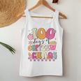 100 Days Of Coffee And Chaos 100Th Day Of School Teacher Kid Women Tank Top Unique Gifts